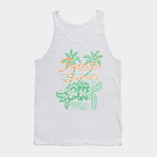 tropical summer vibes surf Tank Top